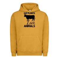 Pigment Peanut Butter Eat Plants Love Animals Urban Hoodie - Bettercallsaul