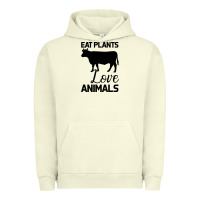 Pigment Pistachio Eat Plants Love Animals Urban Hoodie - Bettercallsaul