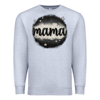 Heather Grey leopard mama Premium Sweatshirt - MaliasSmallBusiness