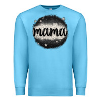 Ocean Blue leopard mama Premium Sweatshirt - MaliasSmallBusiness