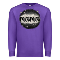Purple leopard mama Premium Sweatshirt - MaliasSmallBusiness