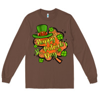 Chestnut happy st patrick s day shamrock Long Sleeve Tee - Artiststas