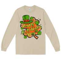 Mushroom happy st patrick s day shamrock Long Sleeve Tee - Artiststas