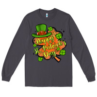 Smoke happy st patrick s day shamrock Long Sleeve Tee - Artiststas
