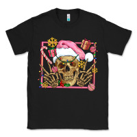 Black pink christmas skeleton Classic Tee - AdoDesignShop