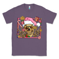 Lavender pink christmas skeleton Classic Tee - AdoDesignShop