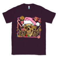 Plum pink christmas skeleton Classic Tee - AdoDesignShop