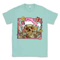 Seafoam pink christmas skeleton Classic Tee - AdoDesignShop