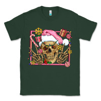 Sports Green pink christmas skeleton Classic Tee - AdoDesignShop