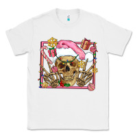 White pink christmas skeleton Classic Tee - AdoDesignShop