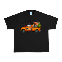 Black happy halloween truck Urban Heavy Tee - CowhideDigitalArt