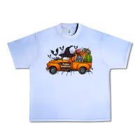 Grape Ice happy halloween truck Urban Heavy Tee - CowhideDigitalArt