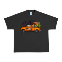 Pigment Black happy halloween truck Urban Heavy Tee - CowhideDigitalArt