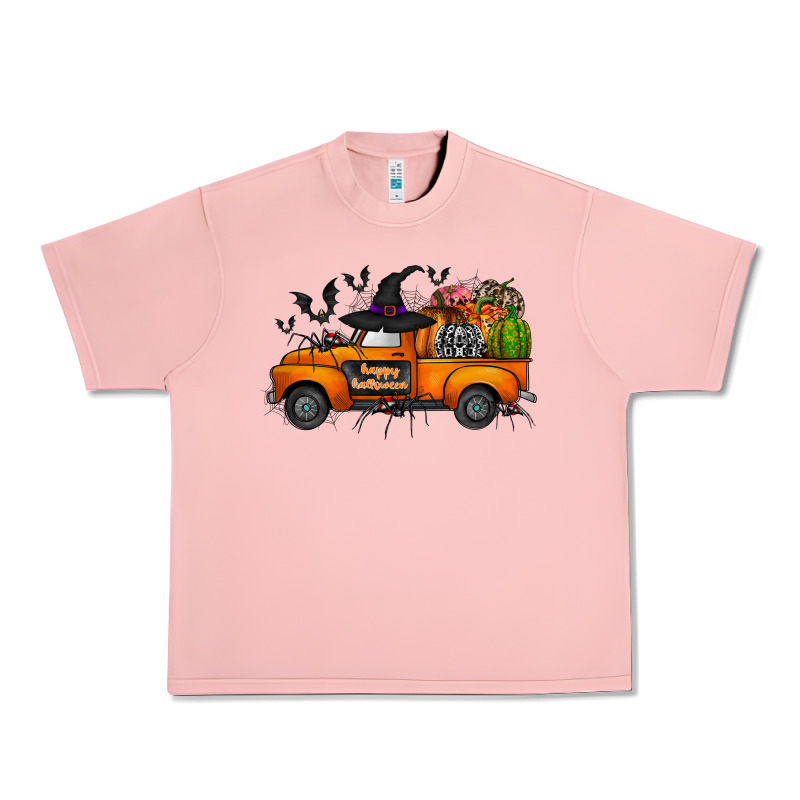 Happy Halloween Truck Urban Heavy Tee by CowhideDigitalArt | Teevron