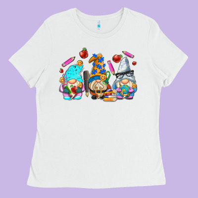 Teacher Gnomes Ladies Tee Designed By Adodesignshop