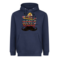 Navy adios bitchachos Heavyweight Hoodie - MaliasSmallBusiness