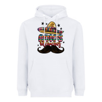 White adios bitchachos Heavyweight Hoodie - MaliasSmallBusiness