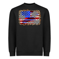 Black race american flag Heavyweight Sweatshirt - Zillion Design Studio