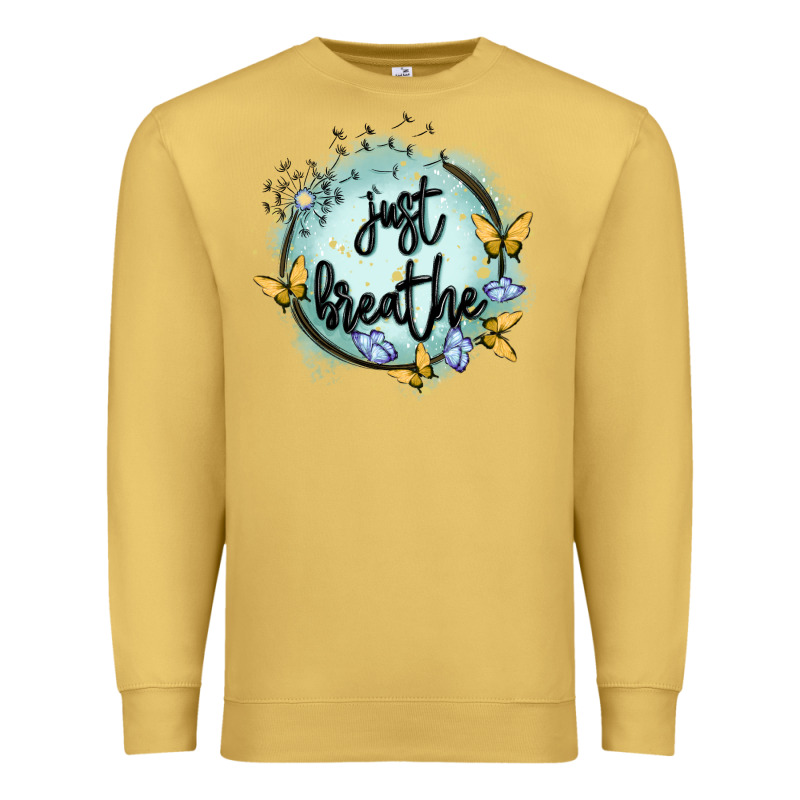 Just Breathe Premium Sweatshirt by MaliasSmallBusiness | Teevron