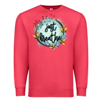 Cardinal just breathe Premium Sweatshirt - MaliasSmallBusiness