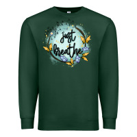Sports Green just breathe Premium Sweatshirt - MaliasSmallBusiness