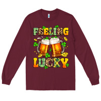 Burgundy feeling lucky Long Sleeve Tee - Artiststas