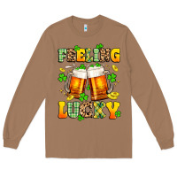 Toasted Coconut feeling lucky Long Sleeve Tee - Artiststas