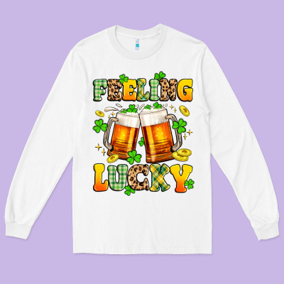Feeling Lucky Long Sleeve Tee Designed By Artiststas