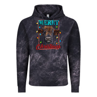Cloud Black merry christmas highland calf baby cow Vintage Hoodie - RanaPortraitStore