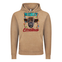 Vintage Coffee merry christmas highland calf baby cow Vintage Hoodie - RanaPortraitStore