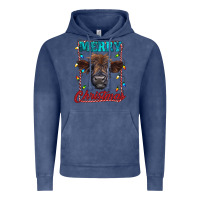 Merry Christmas Highland Calf Baby Cow Vintage Hoodie | Teevron