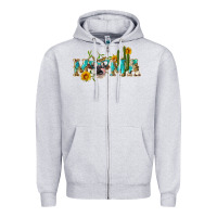Heather Grey western mama cow Zipper Hoodie - Artiststas