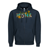 Navy western mama cow Zipper Hoodie - Artiststas