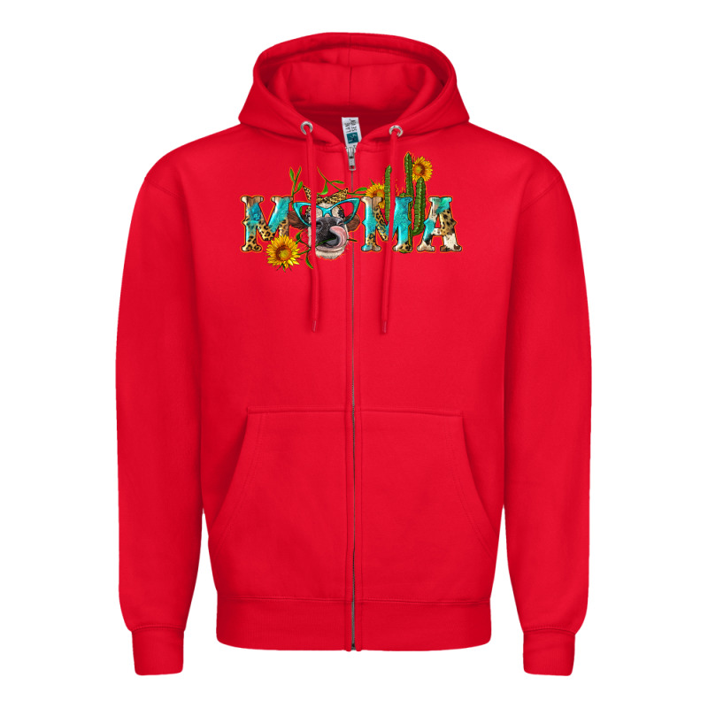 Western Mama Cow Zipper Hoodie by Artiststas | Teevron