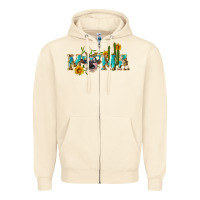 Sandshell western mama cow Zipper Hoodie - Artiststas