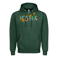 Sports Green western mama cow Zipper Hoodie - Artiststas