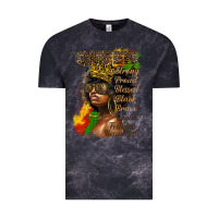 Cloud Black afro queen juneteenth Vintage Tee - HRA Design Shop