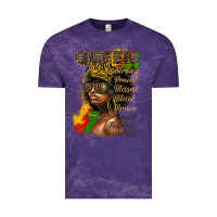 Cloud Purple afro queen juneteenth Vintage Tee - HRA Design Shop