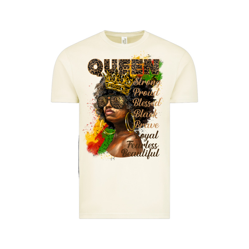 Afro Queen Juneteenth Vintage Tee by HRA Design Shop | Teevron