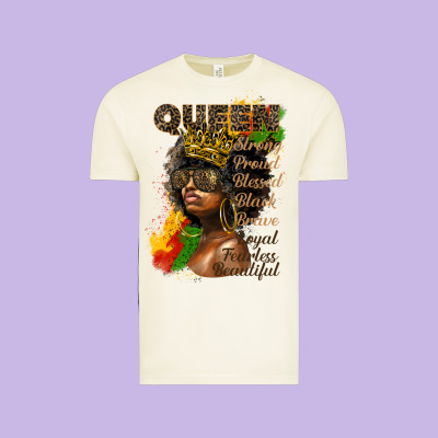 Afro Queen Juneteenth Vintage Tee Designed By Hra Design Shop
