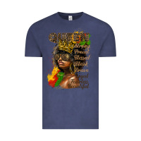 Vintage Denim afro queen juneteenth Vintage Tee - HRA Design Shop