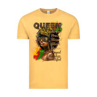 Vintage Mustard afro queen juneteenth Vintage Tee - HRA Design Shop
