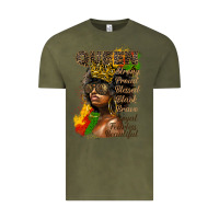 Vintage Olive afro queen juneteenth Vintage Tee - HRA Design Shop