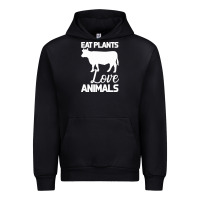 Black Eat Plants Love Animals Urban Hoodie - Bettercallsaul