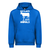 Cobalt Eat Plants Love Animals Urban Hoodie - Bettercallsaul