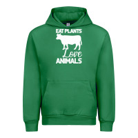 Emerald Eat Plants Love Animals Urban Hoodie - Bettercallsaul