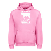 Fuchsia Pink Eat Plants Love Animals Urban Hoodie - Bettercallsaul