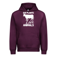 Mauve Wine Eat Plants Love Animals Urban Hoodie - Bettercallsaul