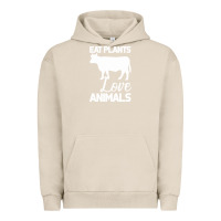 Pigment French Oak Eat Plants Love Animals Urban Hoodie - Bettercallsaul