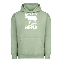 Pigment Oil Green Eat Plants Love Animals Urban Hoodie - Bettercallsaul